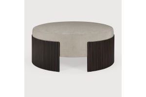 ROLLER MAX POUF - VARNISHED MAHOGANY - DARK BROWN 