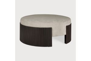 ROLLER MAX POUF - VARNISHED MAHOGANY - DARK BROWN 