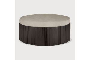 ROLLER MAX POUF - VARNISHED MAHOGANY - DARK BROWN 