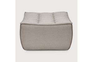 N701 FOOTSTOOL - ECRU ECO FABRIC 70 x 70 x 43	20269 