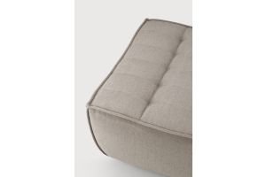 N701 FOOTSTOOL - ECRU ECO FABRIC 70 x 70 x 43	20269 