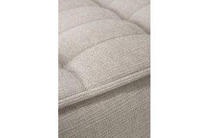 N701 FOOTSTOOL - ECRU ECO FABRIC 70 x 70 x 43	20269 