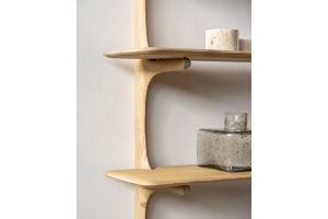 PI WALL SHELF - OAK - 2 SHELVES 100 x 35 x 91	51336