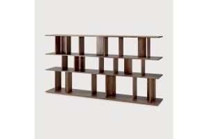 IRREGULAR RACK - VARNISHED TEAK - BROWN 224 x 37 x 115	10632  