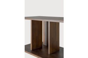 IRREGULAR RACK - VARNISHED TEAK - BROWN 224 x 37 x 115	10632  