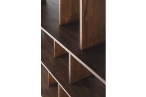 IRREGULAR RACK - VARNISHED TEAK - BROWN 224 x 37 x 115	10632  
