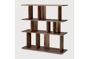 IRREGULAR RACK - VARNISHED TEAK - BROWN 112 x 37 x 115	10631