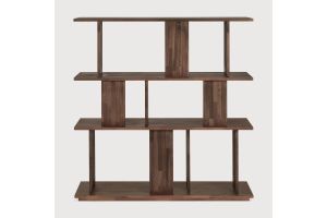 IRREGULAR RACK - VARNISHED TEAK - BROWN 112 x 37 x 115	10631