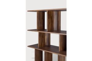 IRREGULAR RACK - VARNISHED TEAK - BROWN 112 x 37 x 115	10631