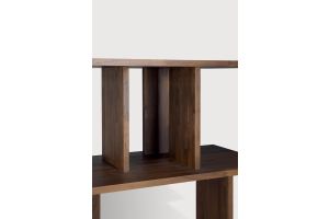 IRREGULAR RACK - VARNISHED TEAK - BROWN 112 x 37 x 115	10631