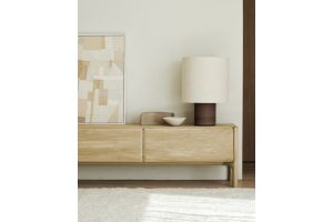 PI TV CUPBOARD - OAK - 1 FLIP-DOWN DOOR - 1 DRAWER 164 x 45 x 53	 51344