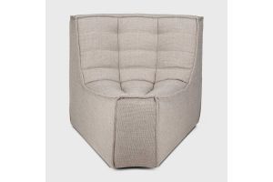 N701 MODULAR SOFA - BEIGE FABRIC - 45° ROUND 