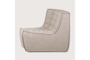 N701 MODULAR SOFA - BEIGE FABRIC - 45° ROUND 