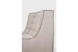 N701 MODULAR SOFA - BEIGE FABRIC - 45° ROUND 