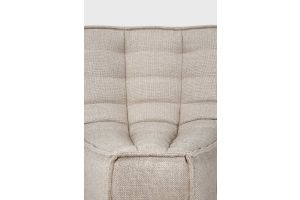 N701 MODULAR SOFA - BEIGE FABRIC - 45° ROUND 