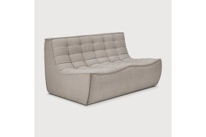 N701 MODULAR SOFA - ECRU ECO FABRIC - 2 SEATER 20267