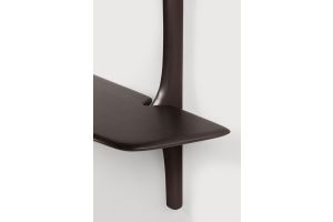 PI WALL MOUNTED DESK - VARNISHED MAHOGANY - DARK BROWN 140 x 48 x 126	 35062