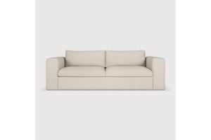 MELLOW SOFA - OFF WHITE ECO FABRIC - 3 SEATER 