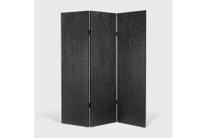 CHOPPED ROOM DIVIDER - VARNISHED MAHOGANY - BLACK 150 x 3 x 181	35135