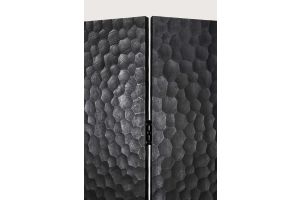 CHOPPED ROOM DIVIDER - VARNISHED MAHOGANY - BLACK 150 x 3 x 181	35135