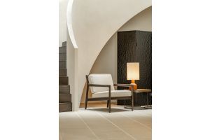 CHOPPED ROOM DIVIDER - VARNISHED MAHOGANY - BLACK 150 x 3 x 181	35135