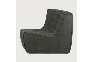ETHNICRAFT N701 SOFA-ROUND CORNER-MOSS - 45° ROUND