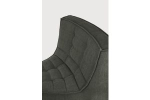 ETHNICRAFT N701 SOFA-ROUND CORNER-MOSS - 45° ROUND