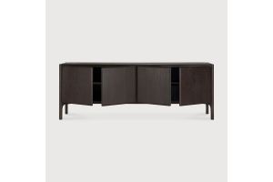 PI SIDEBOARD - VARNISHED TEAK - DARK BROWN - 4 DOORS - 230 x 45 x 83	11573 