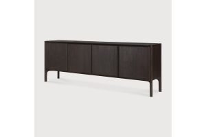 PI SIDEBOARD - VARNISHED TEAK - DARK BROWN - 4 DOORS - 230 x 45 x 83	11573 