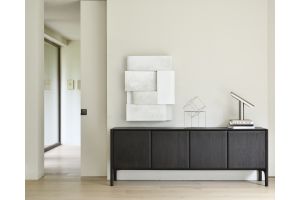 PI SIDEBOARD - VARNISHED TEAK - DARK BROWN - 4 DOORS - 230 x 45 x 83	11573 