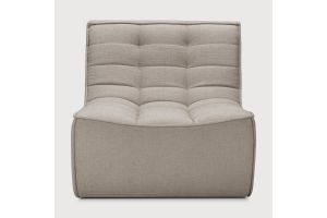 N701 MODULAR SOFA - ECRU ECO FABRIC - 1 SEATER 80 x 91 x 76	20266