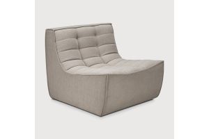 N701 MODULAR SOFA - ECRU ECO FABRIC - 1 SEATER 80 x 91 x 76	20266