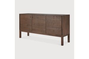 SONO SIDEBOARD - VARNISHED TEAK - LIGHT BROWN - 2 DOORS - 3 DRAWERS 172 x 48 x 87	15346 