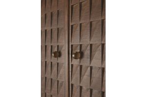 SONO SIDEBOARD - VARNISHED TEAK - LIGHT BROWN - 2 DOORS - 3 DRAWERS 172 x 48 x 87	15346 