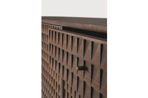 SONO SIDEBOARD - VARNISHED TEAK - LIGHT BROWN - 2 DOORS - 3 DRAWERS 172 x 48 x 87	15346 