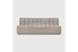 N701 MODULAR SOFA - ECRU ECO FABRIC - 3 SEATER 