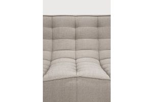 N701 MODULAR SOFA - ECRU ECO FABRIC - 3 SEATER 