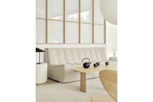 N701 MODULAR SOFA - ECRU ECO FABRIC - 3 SEATER 