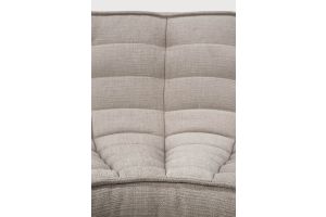 N701 MODULAR SOFA - ECRU ECO FABRIC - 90° ROUND 120 x 120 x 76	20264