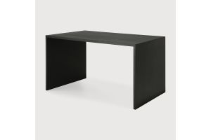 U DESK - VARNISHED OAK - RECTANGULAR - WITH CABLE 