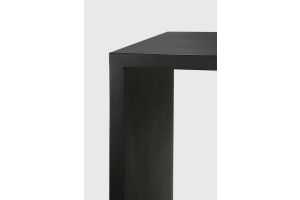 U DESK - VARNISHED OAK - RECTANGULAR - WITH CABLE 