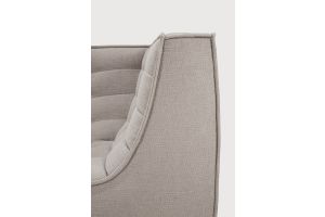 N701 MODULAR SOFA - ECRU ECO FABRIC - 90° SQUARE CORNER  91 x 91 x 76	 20265