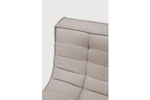 N701 MODULAR SOFA - ECRU ECO FABRIC - 90° SQUARE CORNER  91 x 91 x 76	 20265