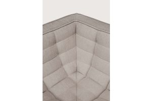 N701 MODULAR SOFA - ECRU ECO FABRIC - 90° SQUARE CORNER  91 x 91 x 76	 20265