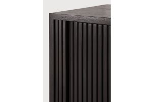 ROLLER MAX TV CUPBOARD - VARNISHED TEAK - OFF BLACK - 2 SLIDING DOORS - 162 x 45 x 10054