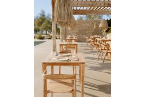 BOK OUTDOOR DINING TABLE - TEAK - SQUARE 80 x 80 x 76	10296