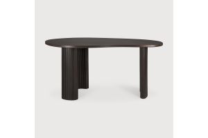 BOOMERANG DESK - VARNISHED MAHOGANY - DARK BROWN - PEBBLE SHAPE 160 x 83 x 76	35011