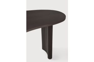 BOOMERANG DESK - VARNISHED MAHOGANY - DARK BROWN - PEBBLE SHAPE 160 x 83 x 76	35011