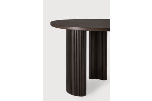 BOOMERANG DESK - VARNISHED MAHOGANY - DARK BROWN - PEBBLE SHAPE 160 x 83 x 76	35011