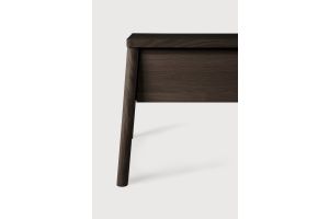 AIR BEDSIDE TABLE - VARNSIHED OAK - BROWN - 1 DRAWER 56 x 44 x 37	51190